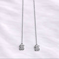 Dangling teddy bear earrings