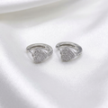 Amour Pavé Mini Hoops .925 silver